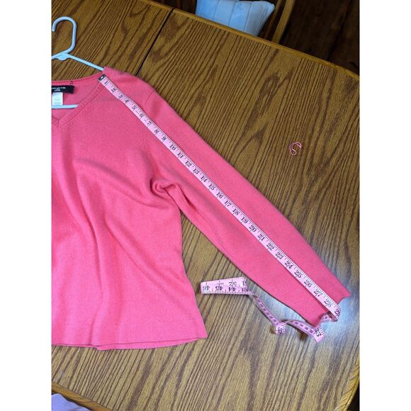 jones new york womens 100% cashmere size 2XL hot pink - Picture 6 of 6